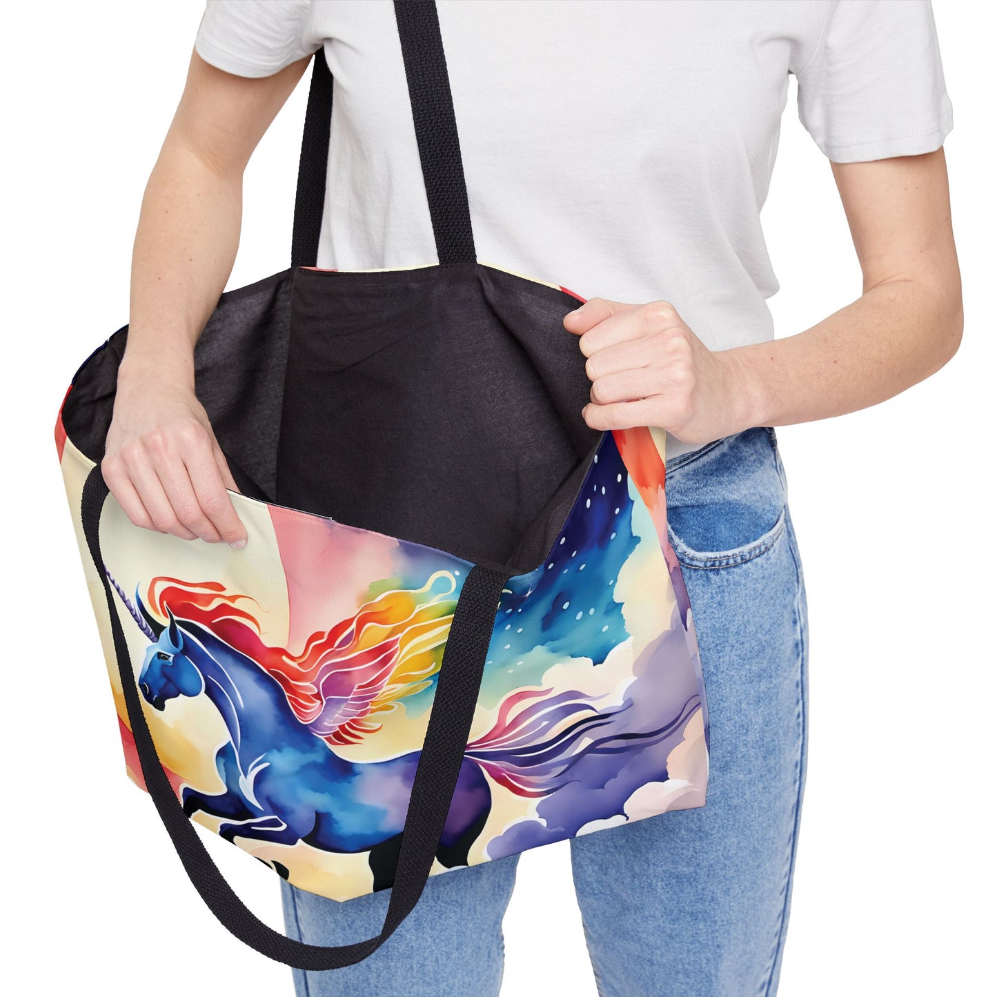 Celestial Cloud Unicorn Tote Bag