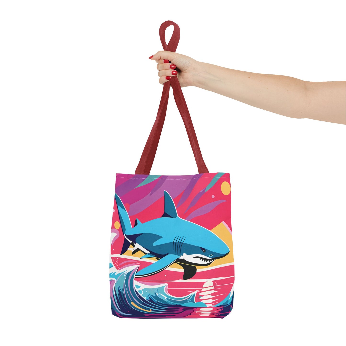 Dynamic Retro Shark Tote Bag