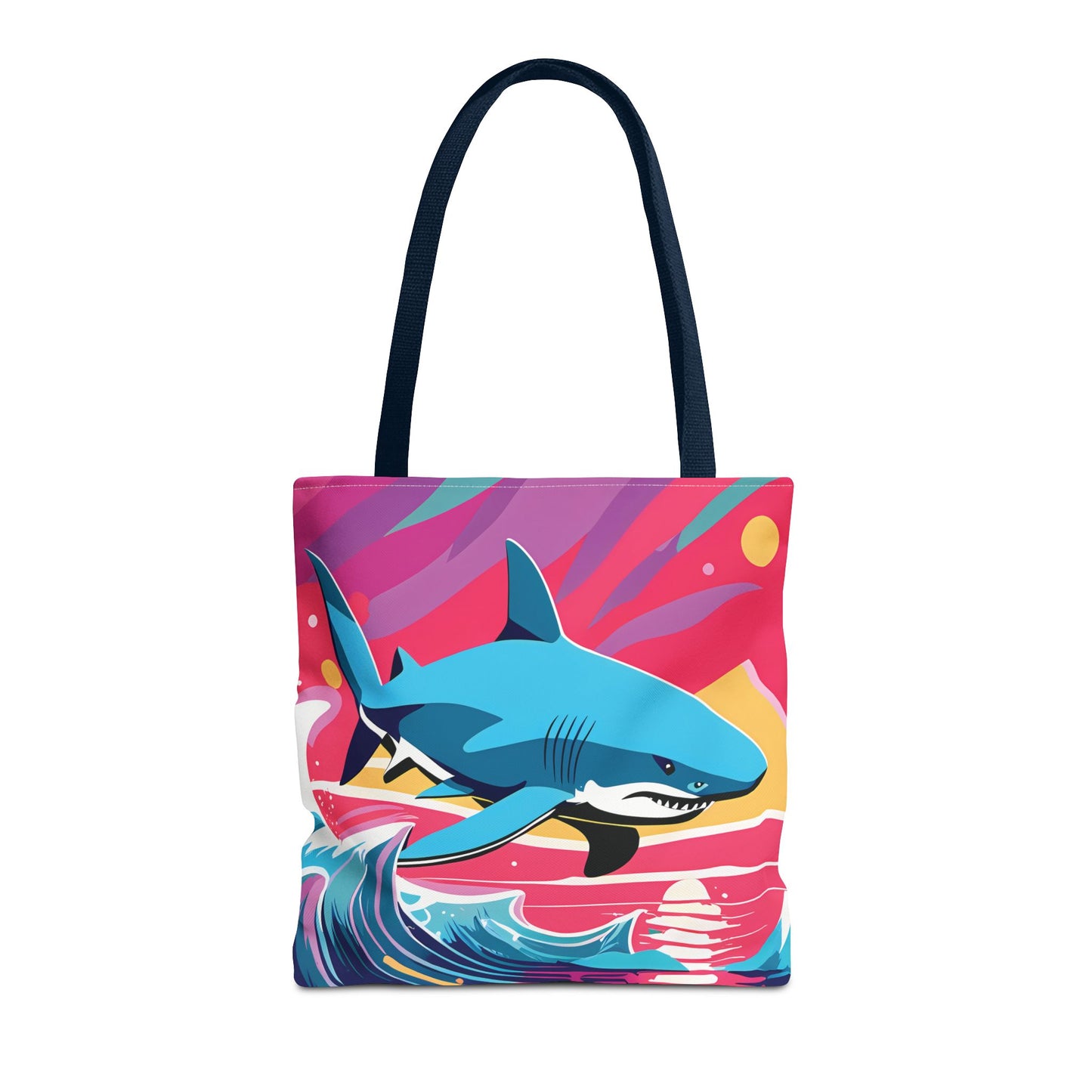 Dynamic Retro Shark Tote Bag