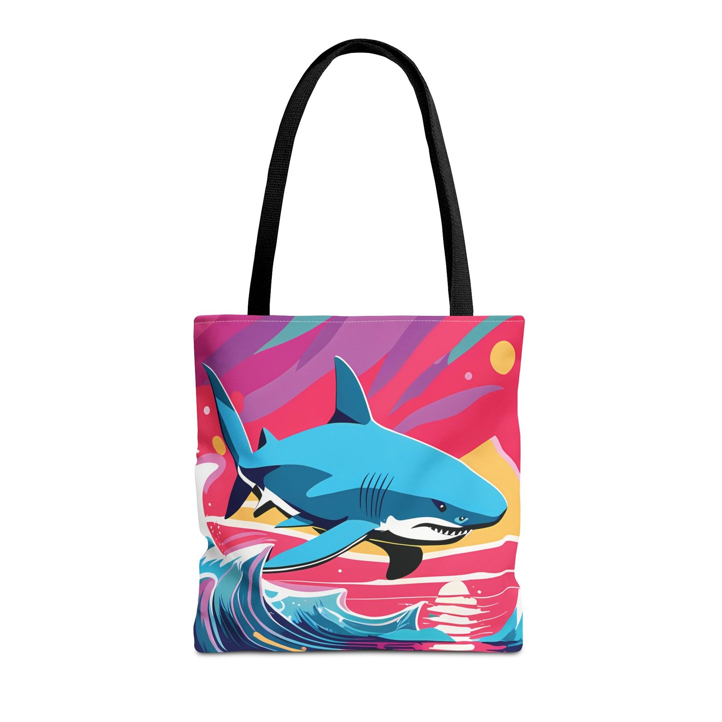 Dynamic Retro Shark Tote Bag