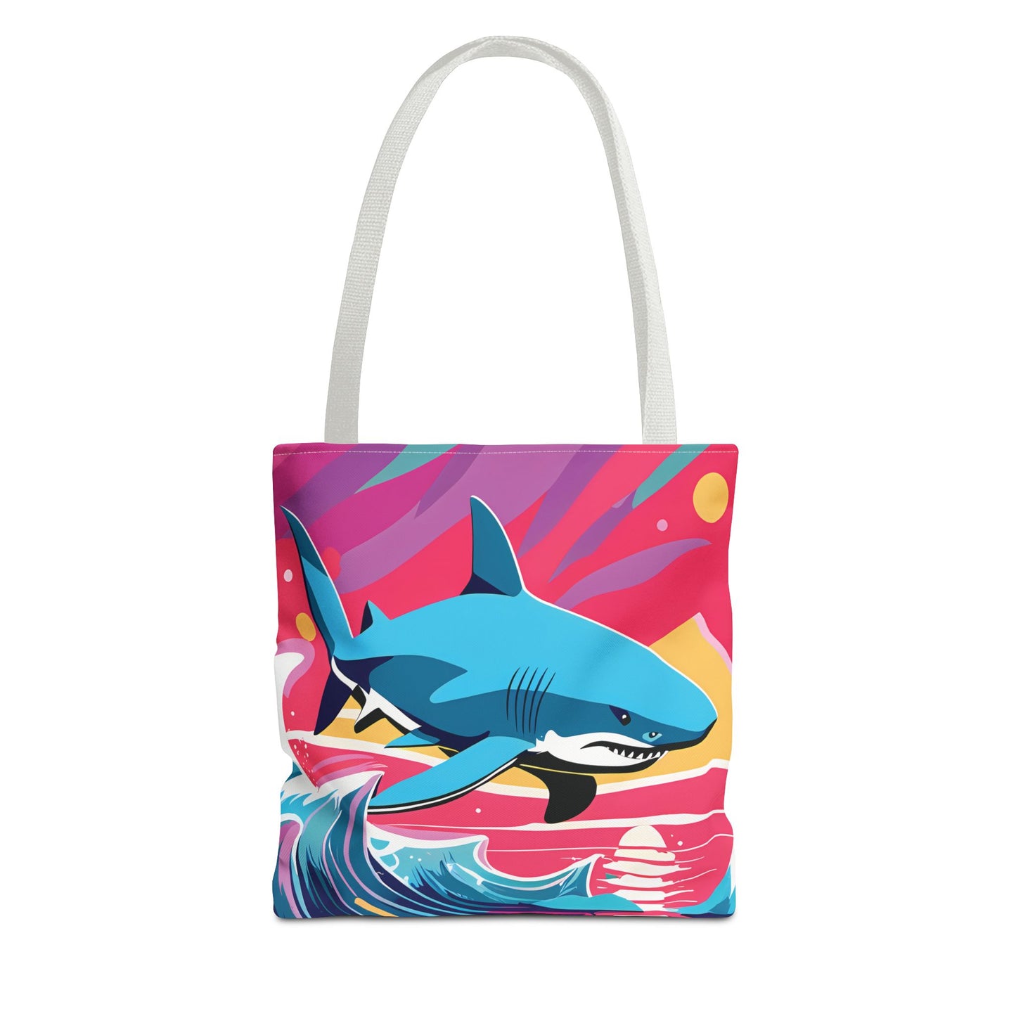 Dynamic Retro Shark Tote Bag
