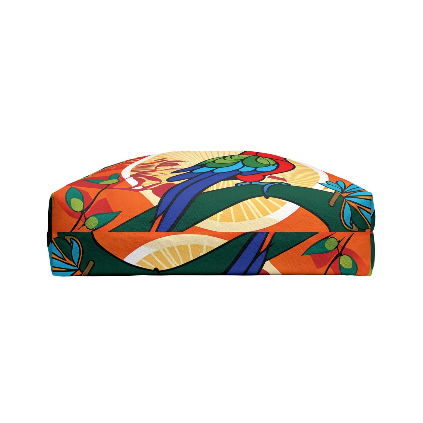 Tropical Parrot Shine Tote Bag