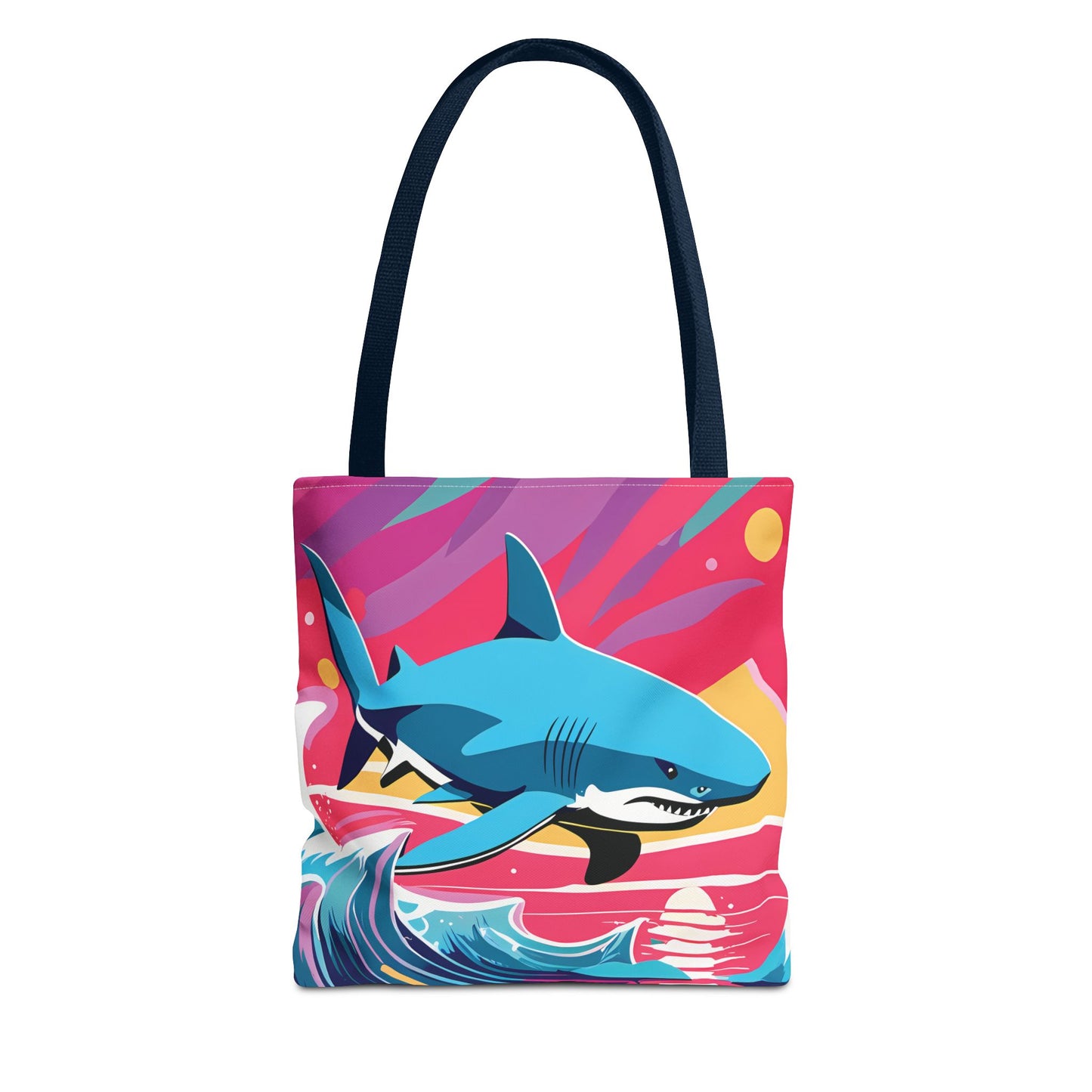 Dynamic Retro Shark Tote Bag