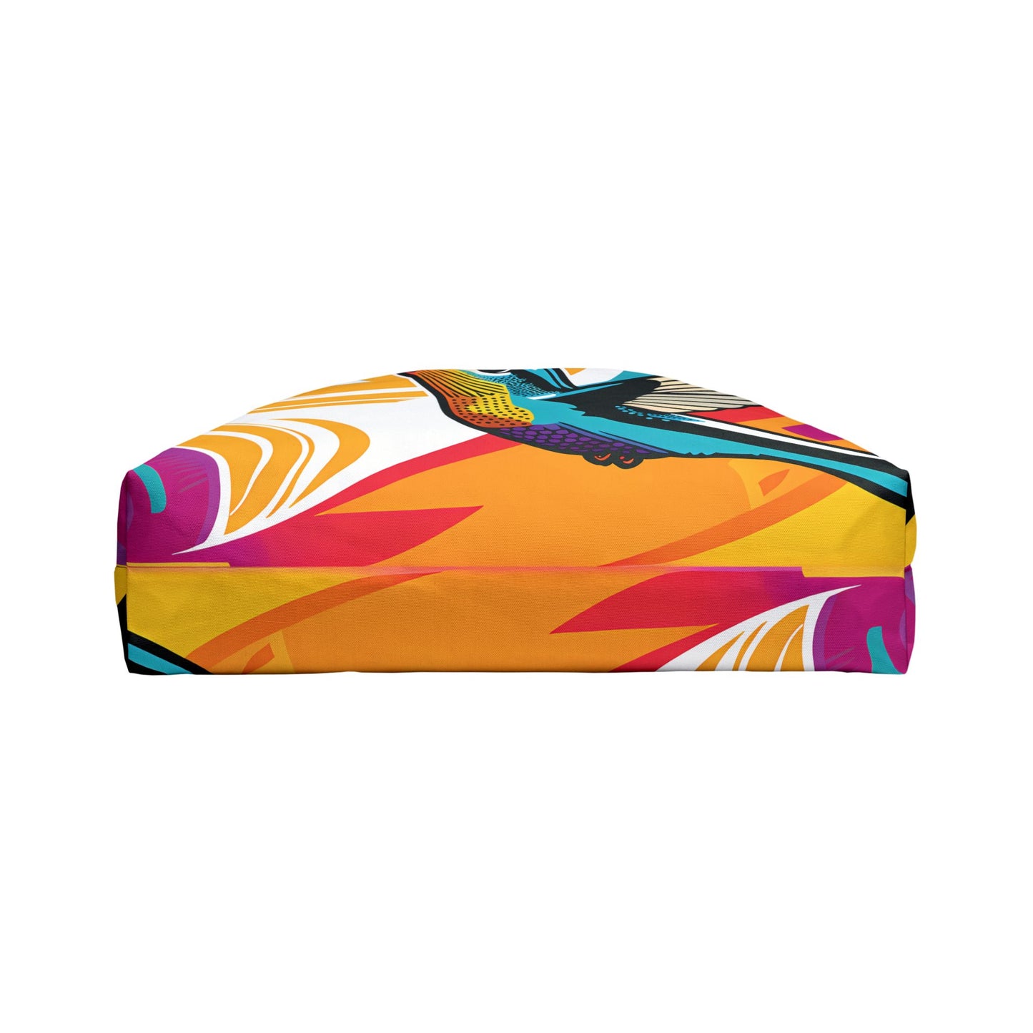 Vibrant Sunset Hummingbird Tote Bag