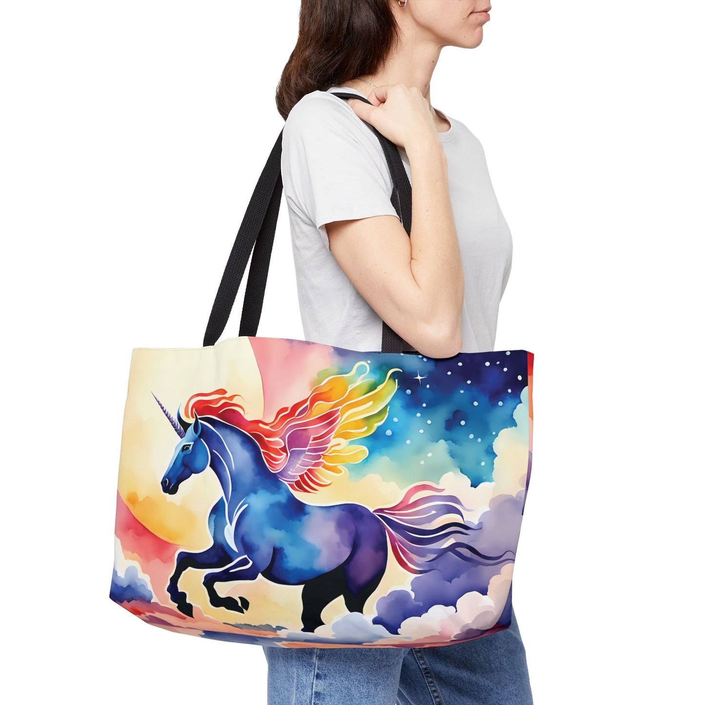 Celestial Cloud Unicorn Tote Bag