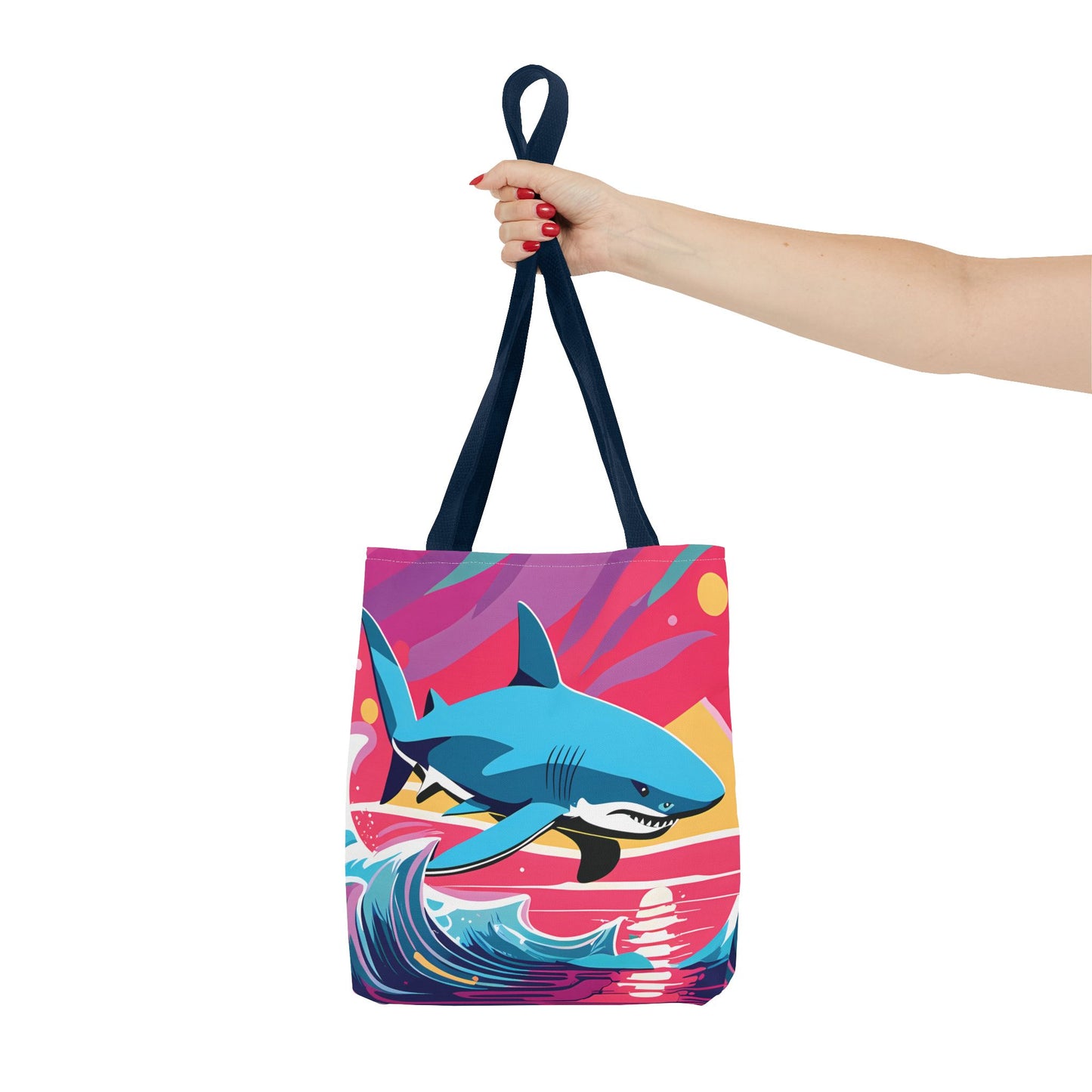 Dynamic Retro Shark Tote Bag