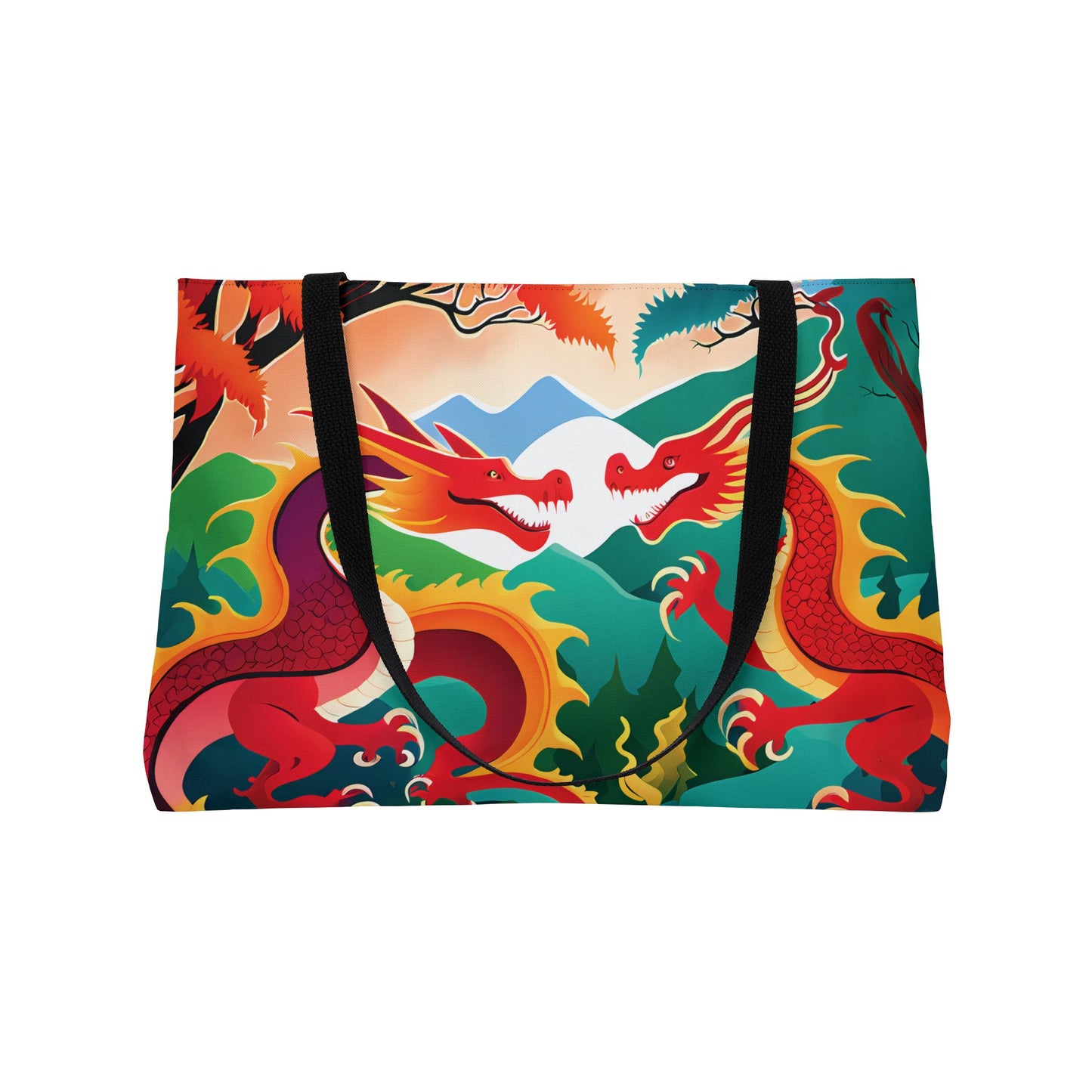 Twin Dragons Tote Bag