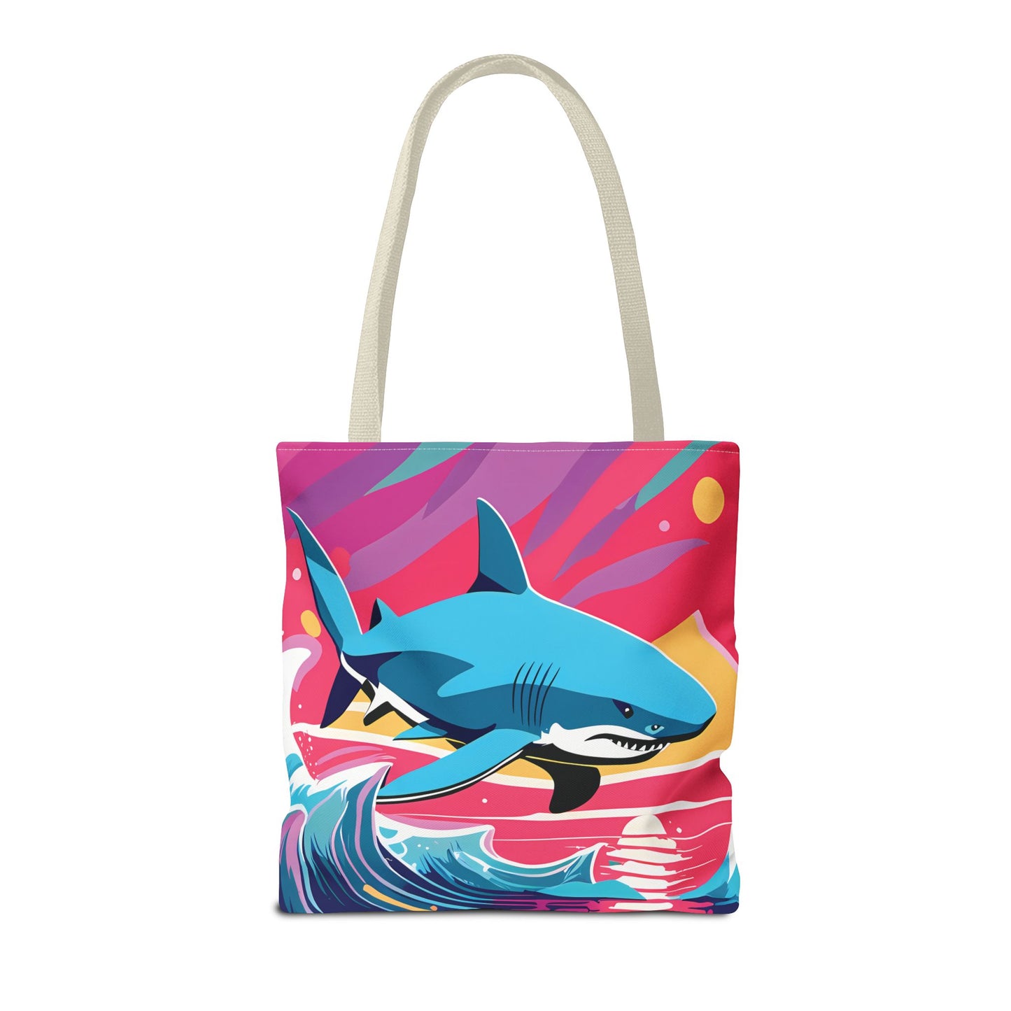Dynamic Retro Shark Tote Bag