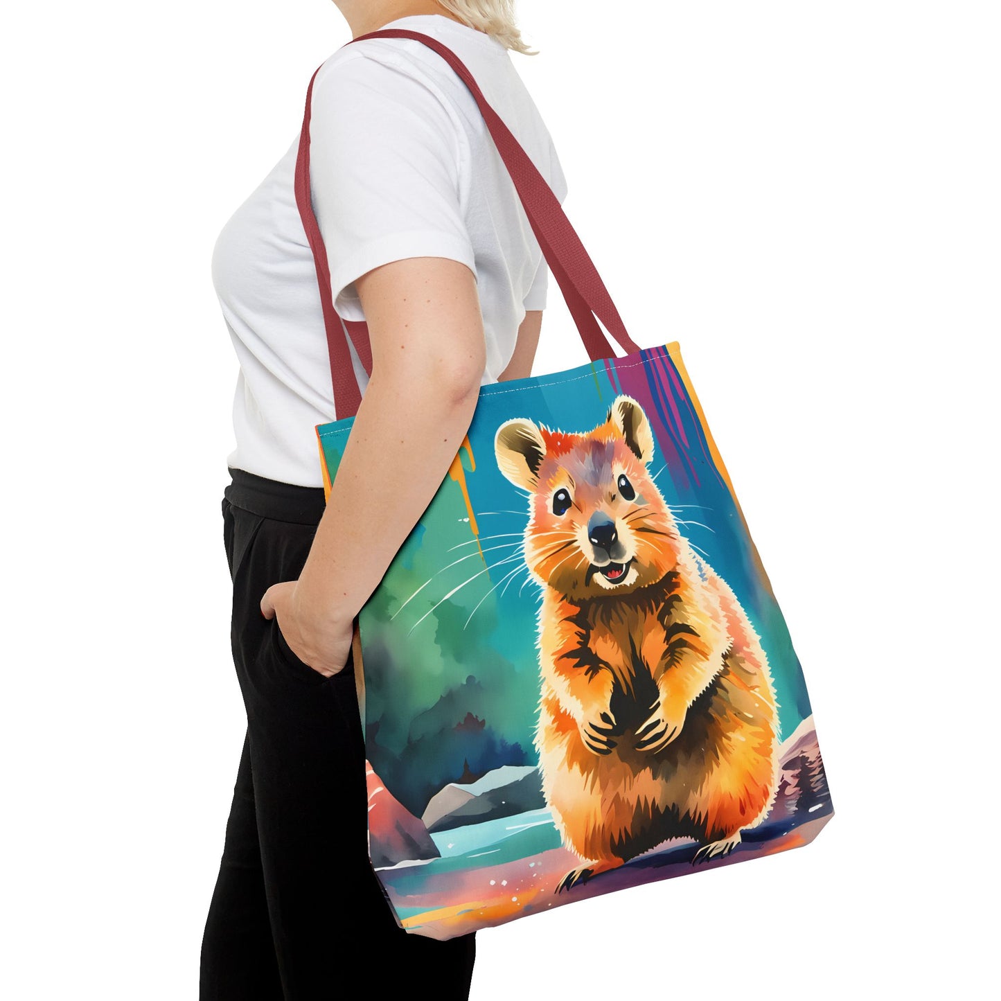 Cheerful Quokka Tote Bag